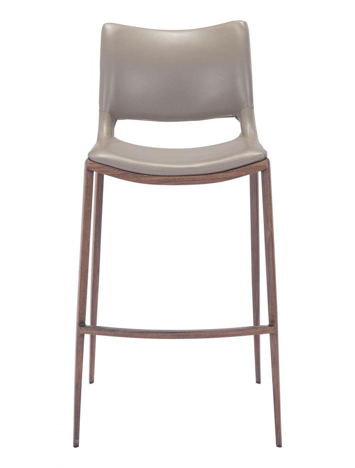 SwayLiving Ace Bar Chair (Set of 2) Gray & Walnut BAR STOOLS + COUNTER STOOLS