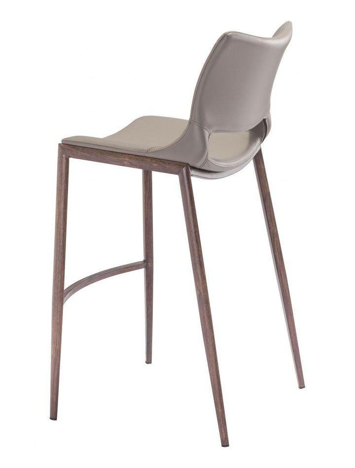 SwayLiving Ace Bar Chair (Set of 2) Gray & Walnut BAR STOOLS + COUNTER STOOLS