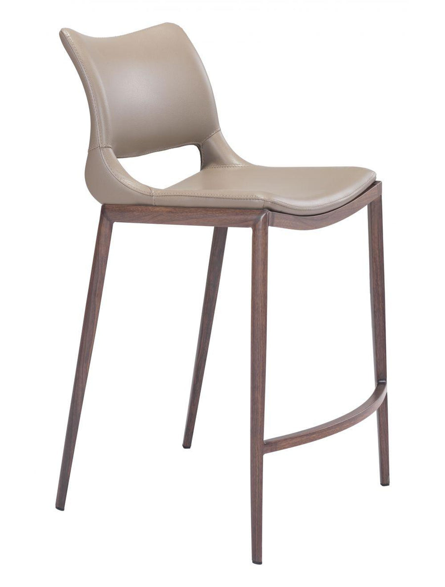 SwayLiving Ace Counter Chair (Set of 2) Gray & Walnut BAR STOOLS + COUNTER STOOLS