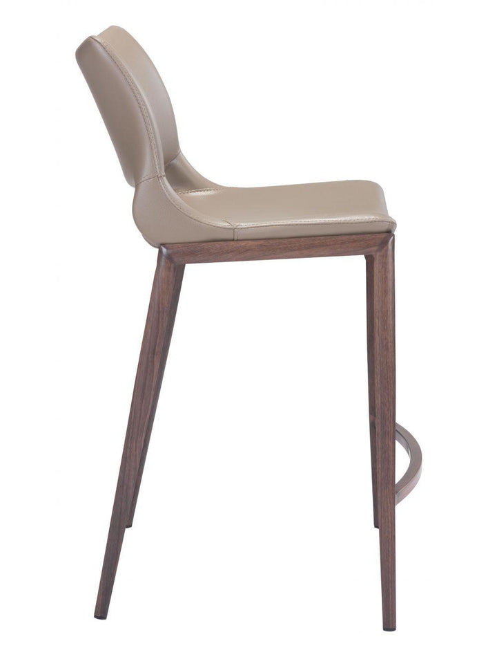 SwayLiving Ace Counter Chair (Set of 2) Gray & Walnut BAR STOOLS + COUNTER STOOLS