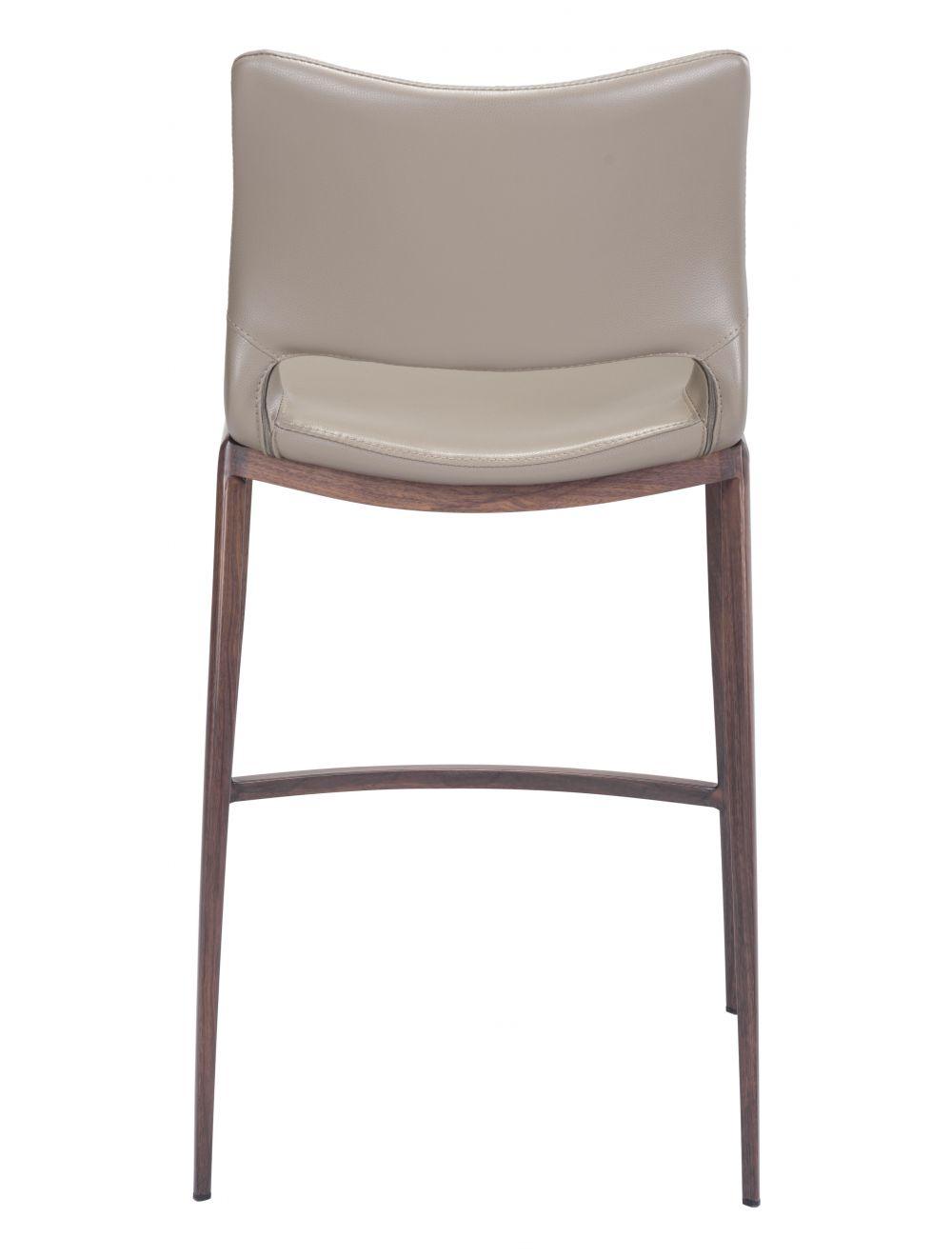 SwayLiving Ace Counter Chair (Set of 2) Gray & Walnut BAR STOOLS + COUNTER STOOLS