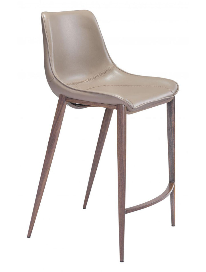 SwayLiving Magnus Counter Chair (Set of 2) Gray & Walnut BAR STOOLS + COUNTER STOOLS