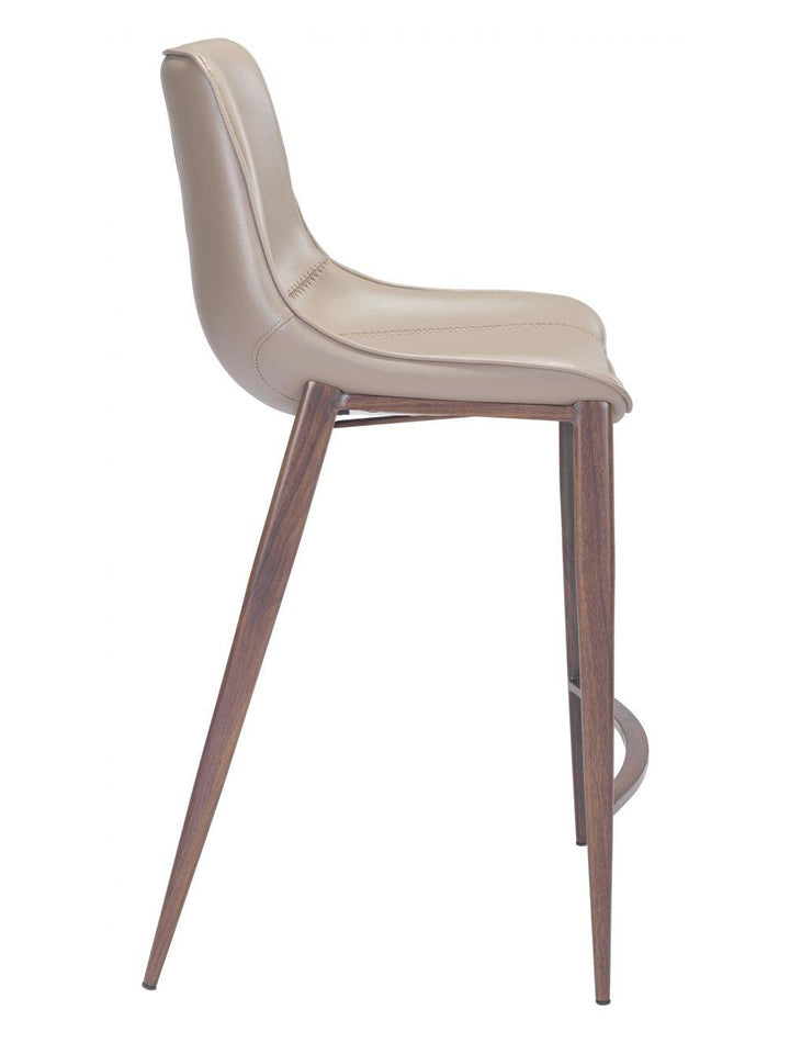 SwayLiving Magnus Counter Chair (Set of 2) Gray & Walnut BAR STOOLS + COUNTER STOOLS