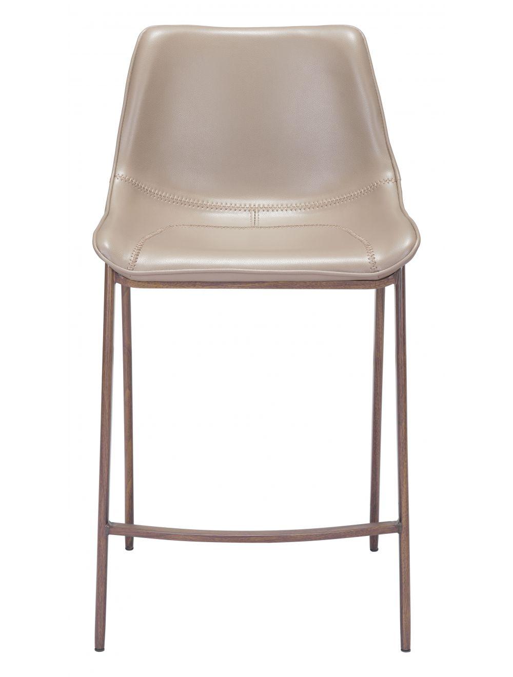 SwayLiving Magnus Counter Chair (Set of 2) Gray & Walnut BAR STOOLS + COUNTER STOOLS