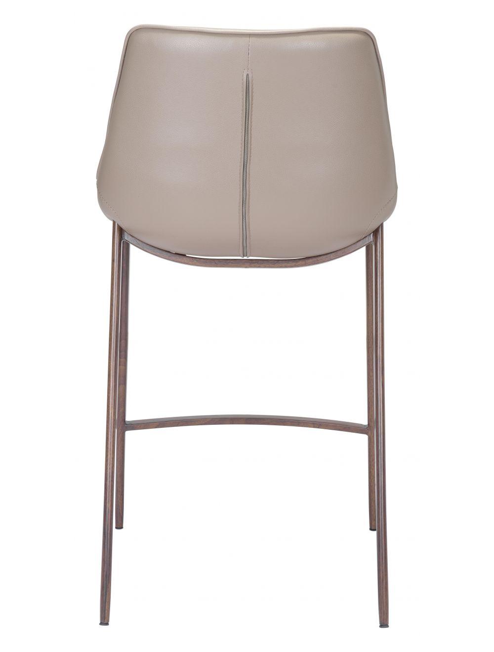 SwayLiving Magnus Counter Chair (Set of 2) Gray & Walnut BAR STOOLS + COUNTER STOOLS
