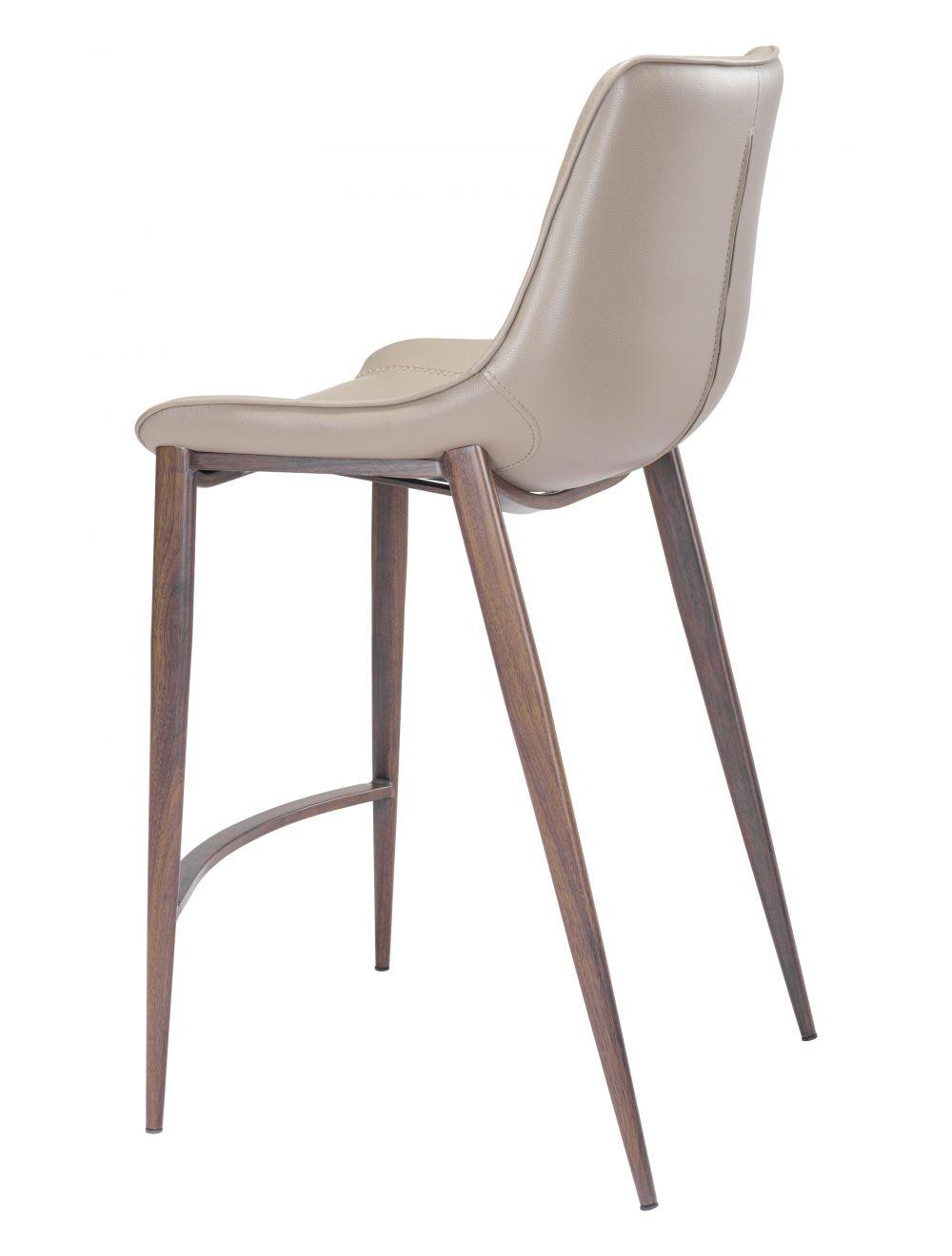 SwayLiving Magnus Counter Chair (Set of 2) Gray & Walnut BAR STOOLS + COUNTER STOOLS
