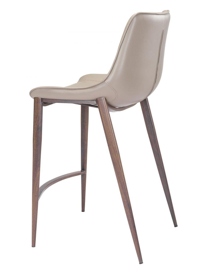SwayLiving Magnus Counter Chair (Set of 2) Gray & Walnut BAR STOOLS + COUNTER STOOLS