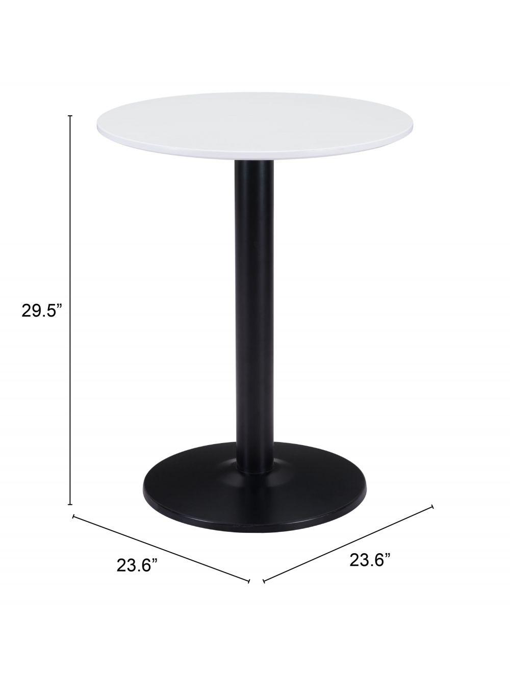 SwayLiving Alto Bistro Table White & Black DINING TABLES