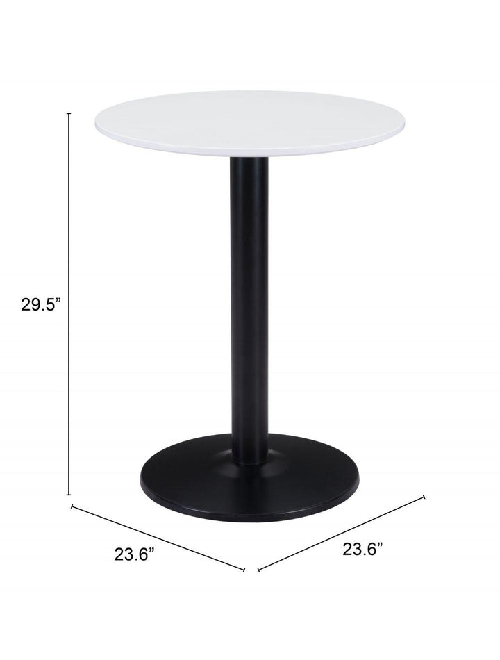 SwayLiving Alto Bistro Table White & Black DINING TABLES
