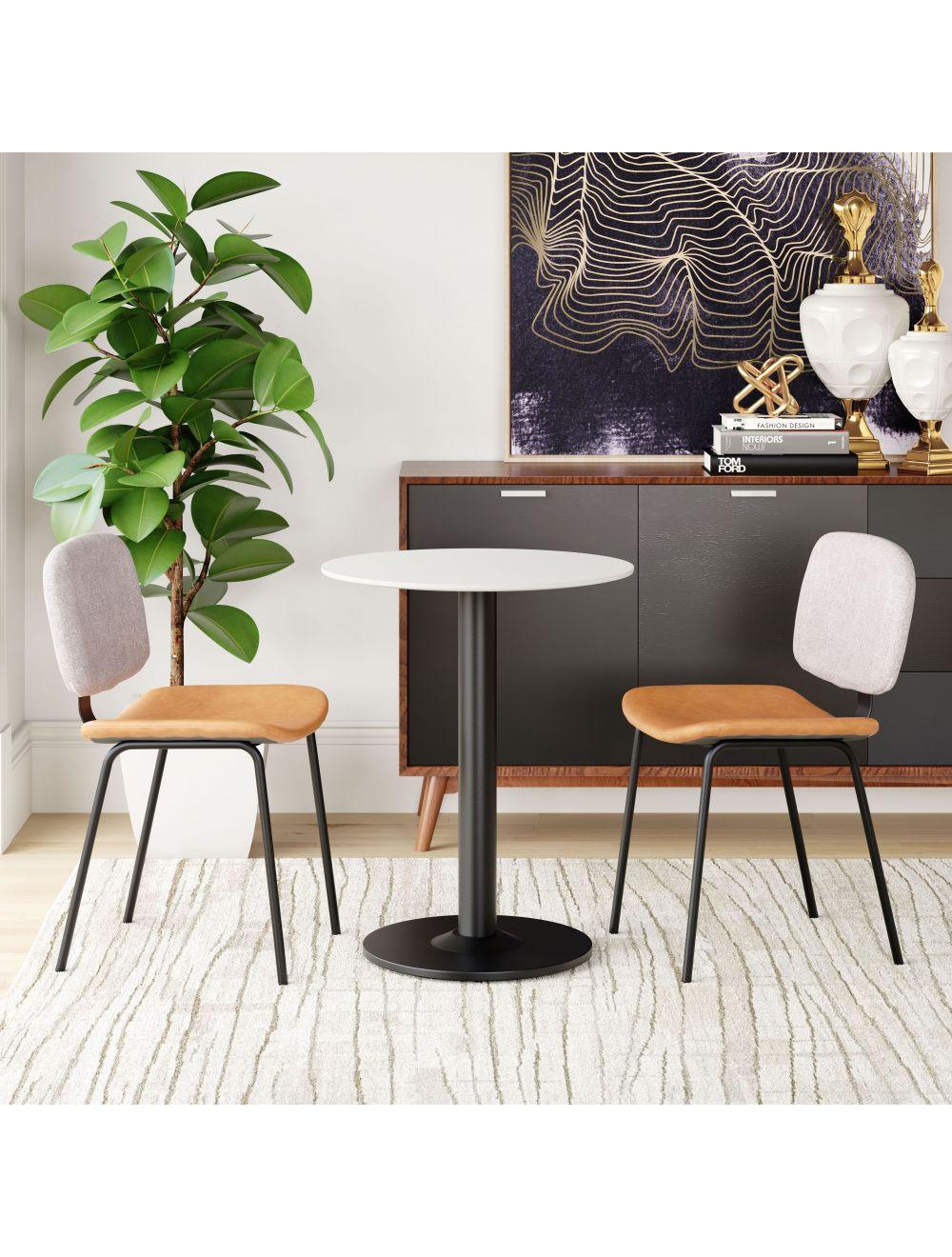 SwayLiving Alto Bistro Table White & Black DINING TABLES