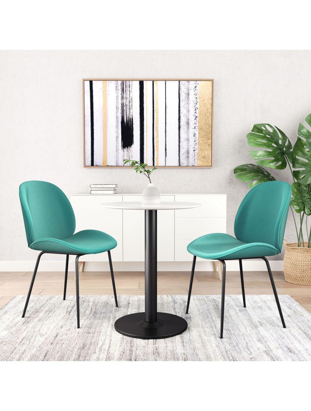 SwayLiving Alto Bistro Table White & Black DINING TABLES