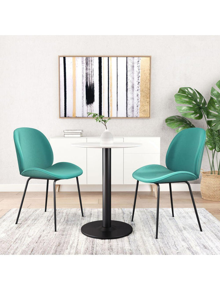 SwayLiving Alto Bistro Table White & Black DINING TABLES