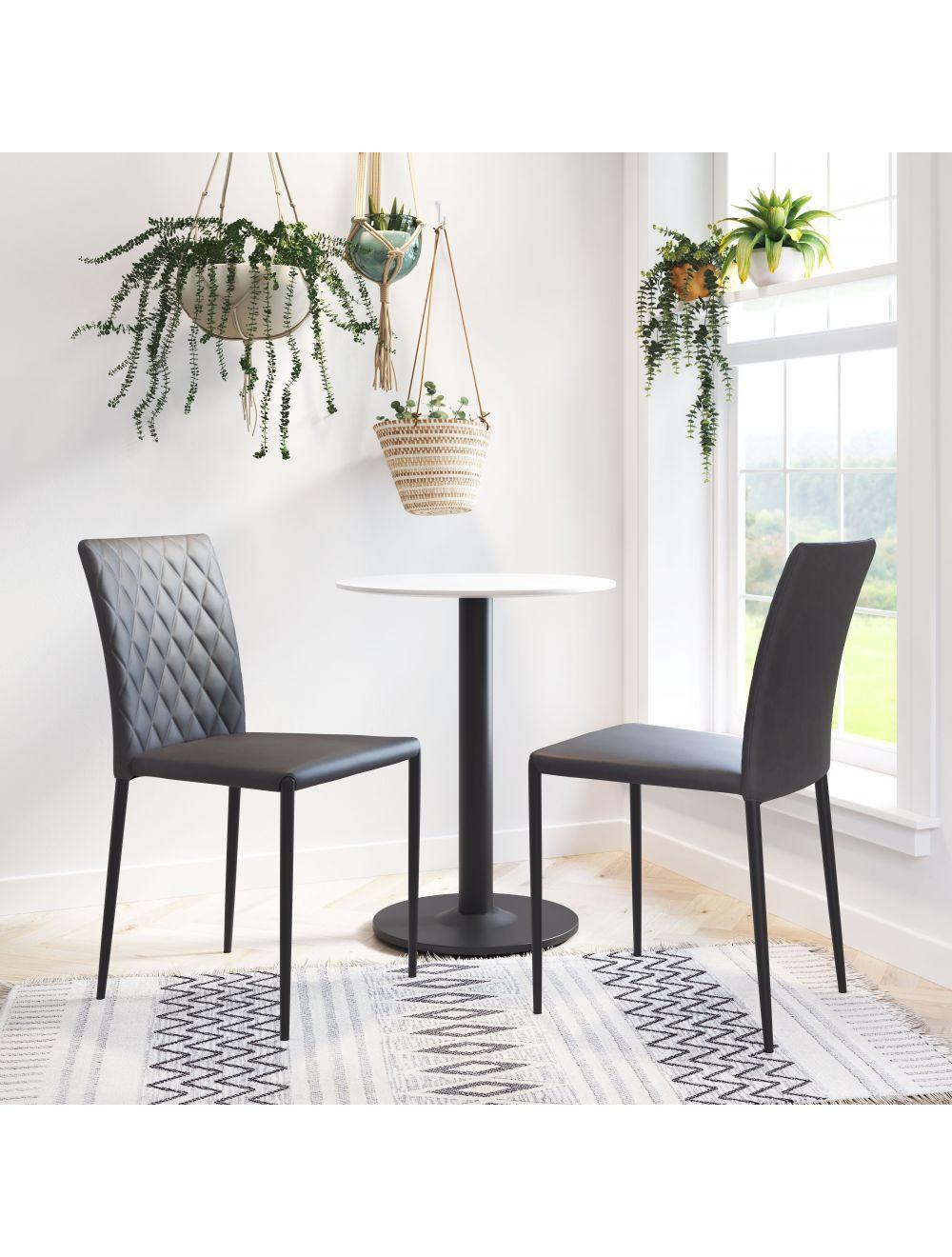 SwayLiving Alto Bistro Table White & Black DINING TABLES