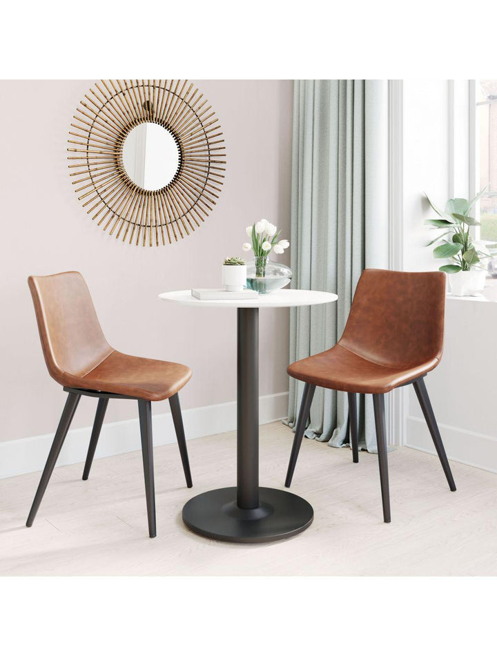 SwayLiving Alto Bistro Table White & Black DINING TABLES