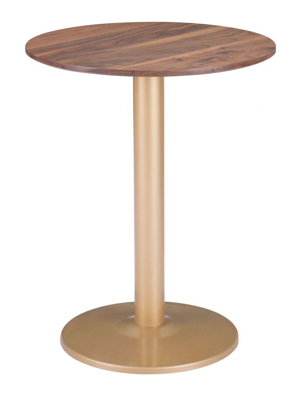 SwayLiving Alto Bistro Table Brown & Gold DINING TABLES