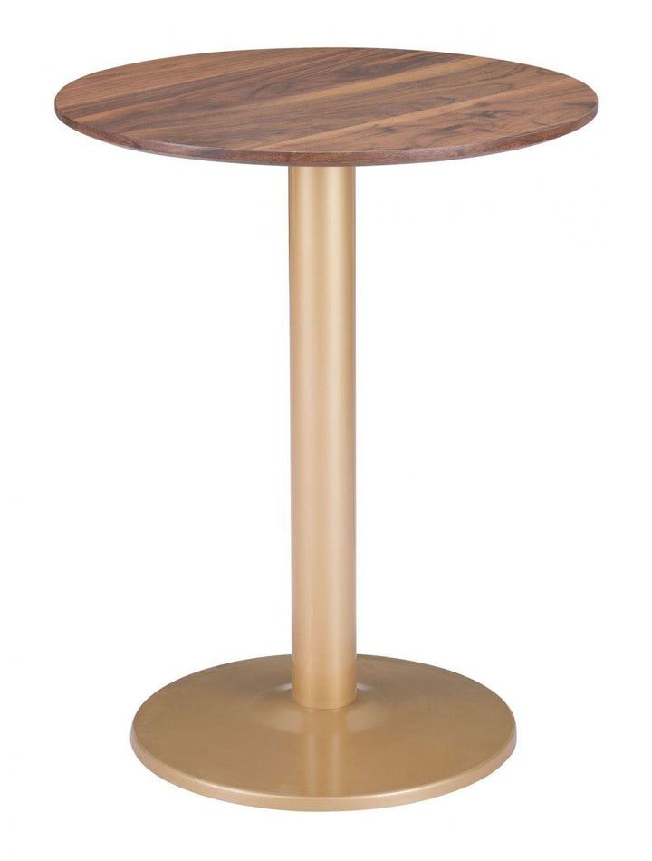 SwayLiving Alto Bistro Table Brown & Gold DINING TABLES