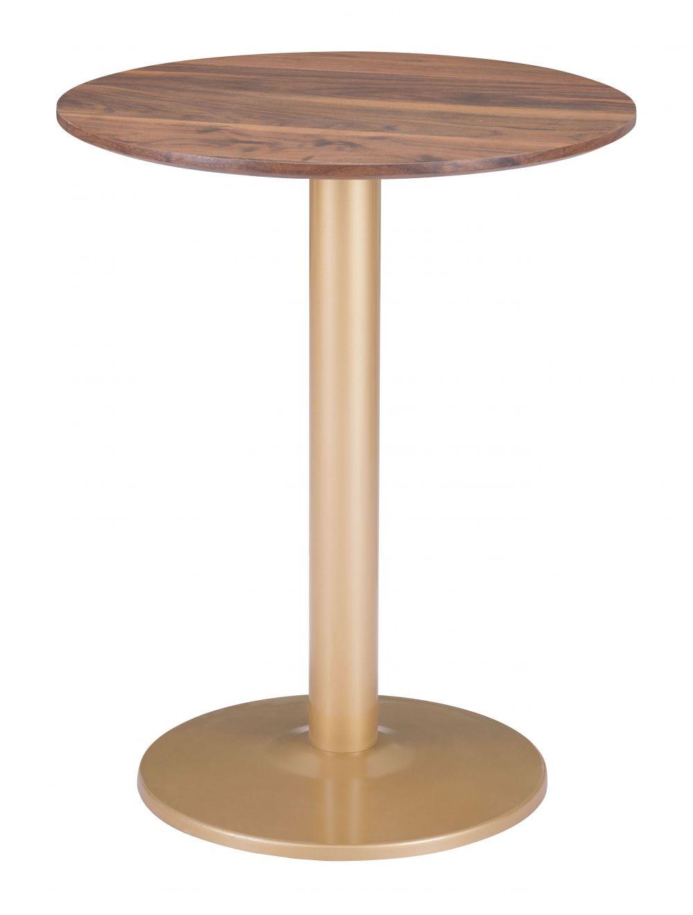 SwayLiving Alto Bistro Table Brown & Gold DINING TABLES