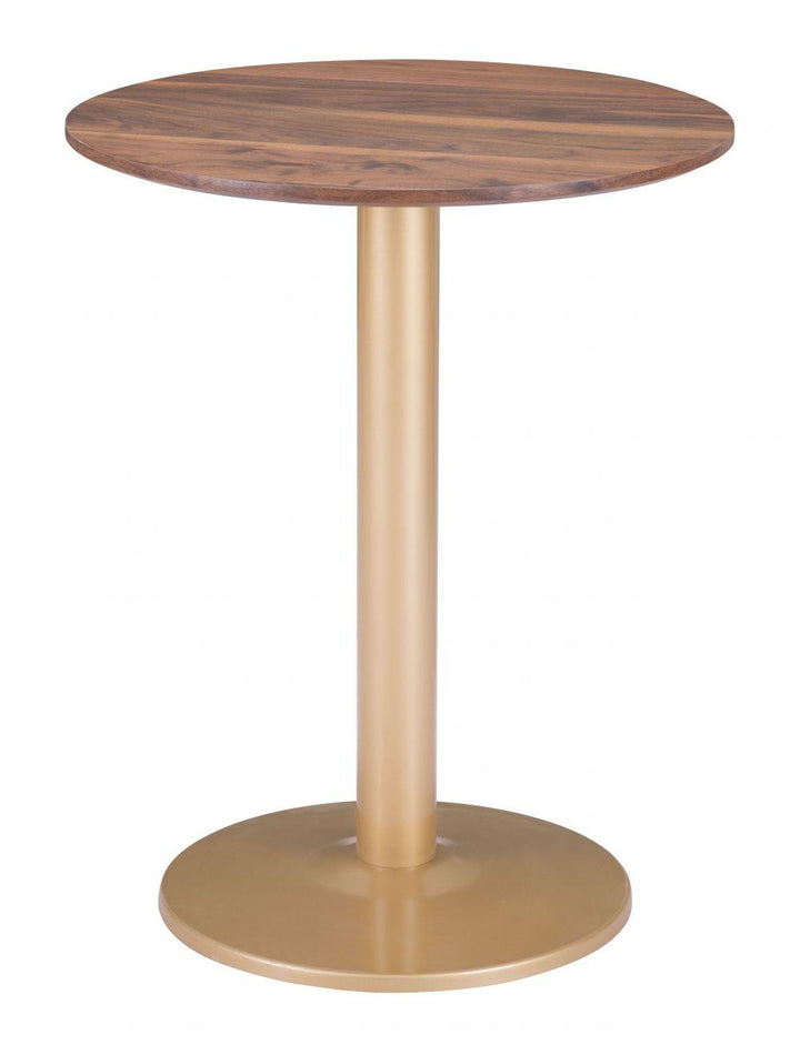 SwayLiving Alto Bistro Table Brown & Gold DINING TABLES