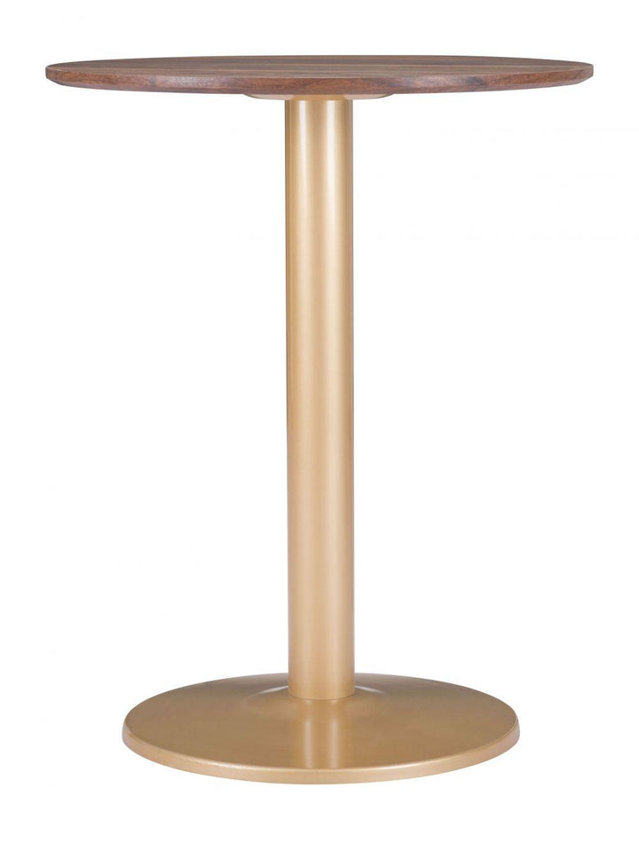 SwayLiving Alto Bistro Table Brown & Gold DINING TABLES
