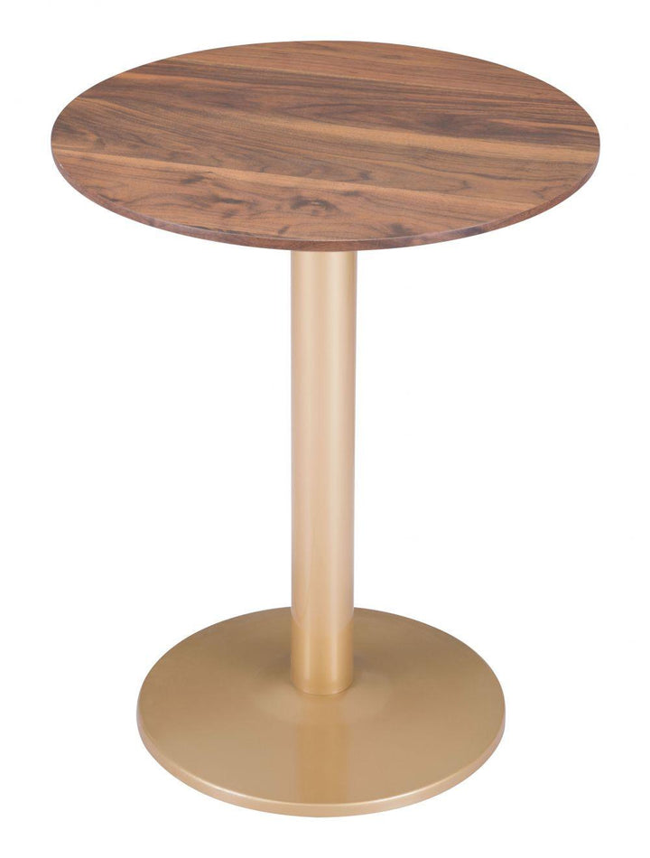 SwayLiving Alto Bistro Table Brown & Gold DINING TABLES