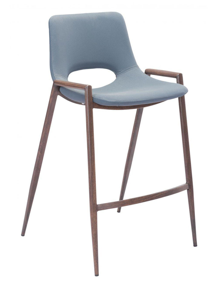 SwayLiving Desi Counter Chair (Set of 2) Gray & Walnut BAR STOOLS + COUNTER STOOLS
