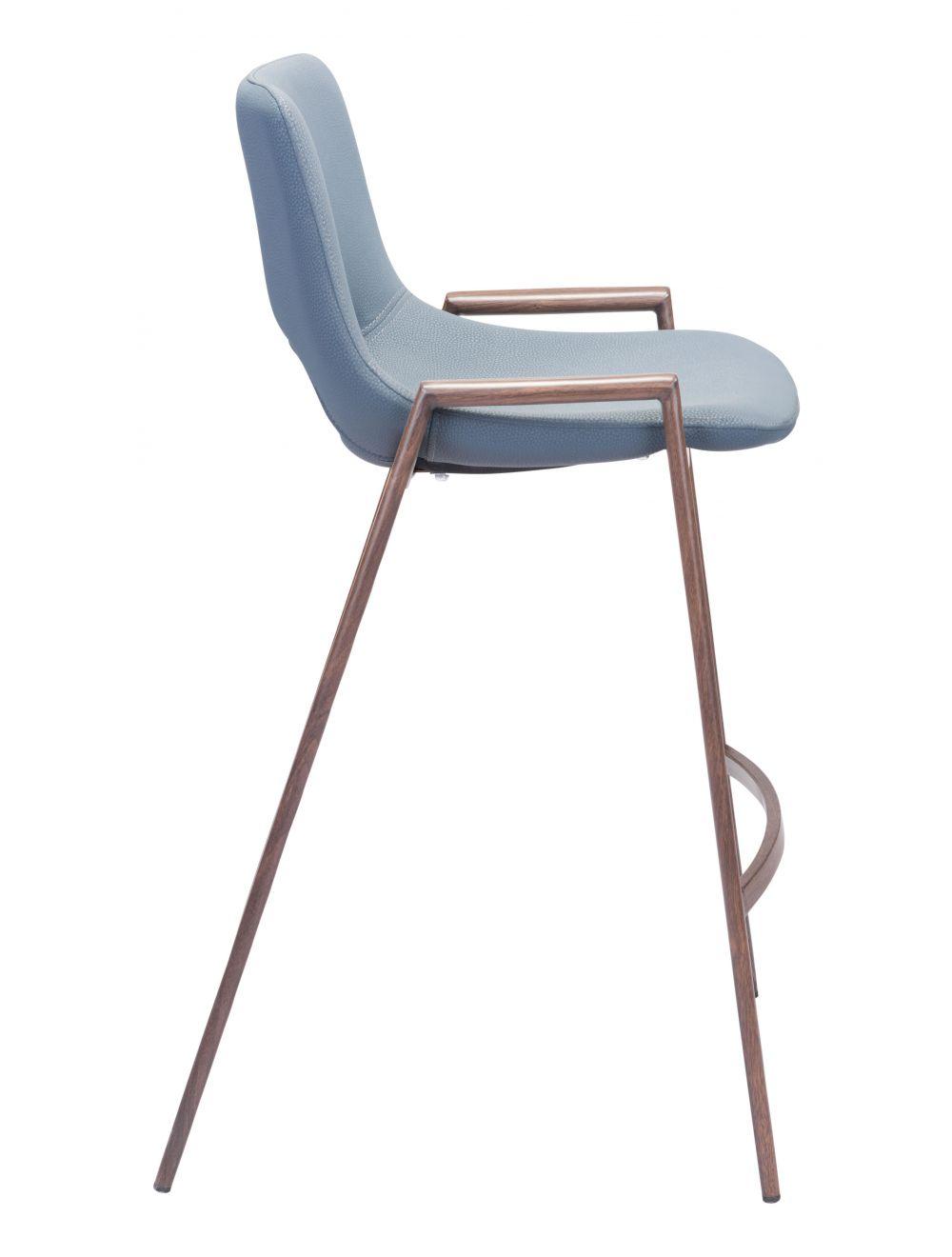 SwayLiving Desi Counter Chair (Set of 2) Gray & Walnut BAR STOOLS + COUNTER STOOLS