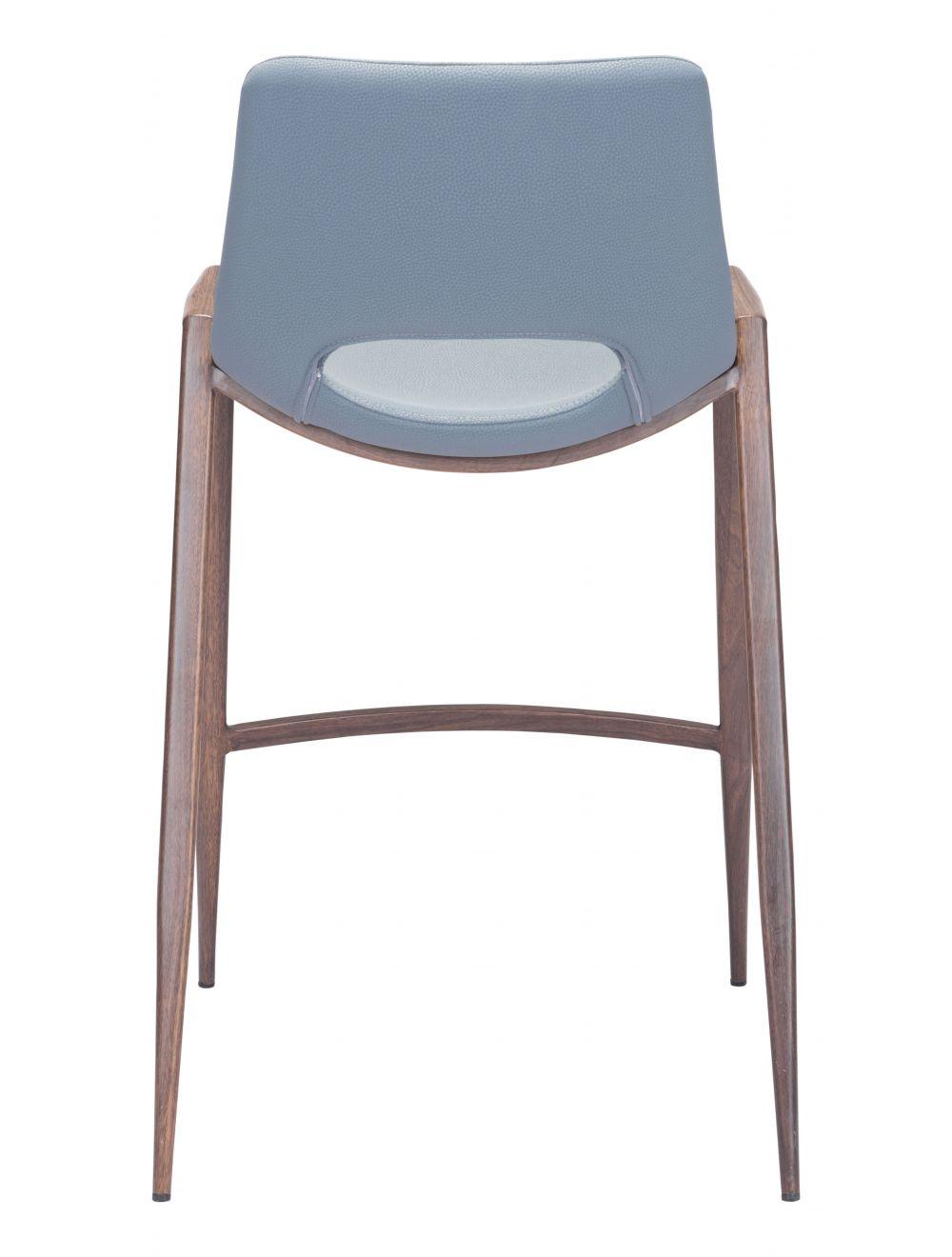 SwayLiving Desi Counter Chair (Set of 2) Gray & Walnut BAR STOOLS + COUNTER STOOLS