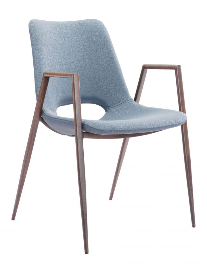 SwayLiving Desi Dining Chair (Set of 2) Gray & Walnut DINING CHAIRS