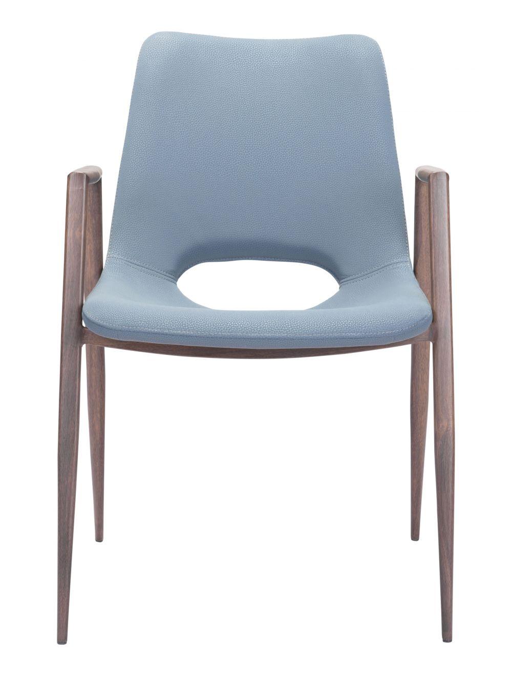 SwayLiving Desi Dining Chair (Set of 2) Gray & Walnut DINING CHAIRS