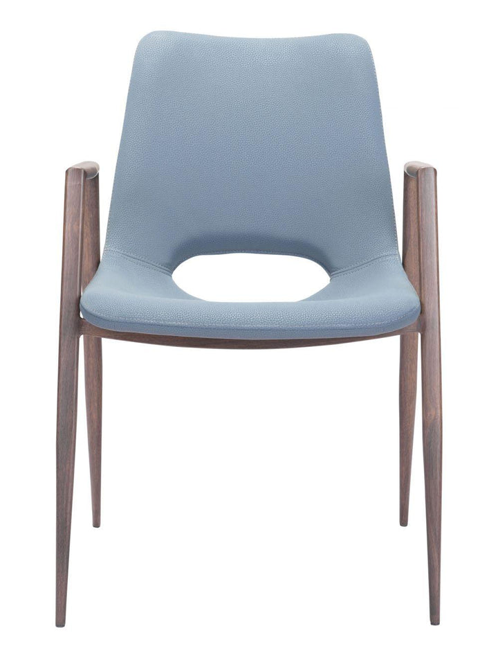 SwayLiving Desi Dining Chair (Set of 2) Gray & Walnut DINING CHAIRS