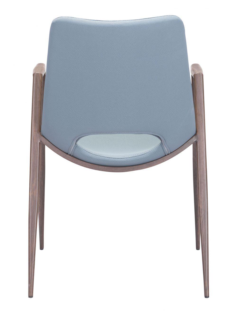 SwayLiving Desi Dining Chair (Set of 2) Gray & Walnut DINING CHAIRS