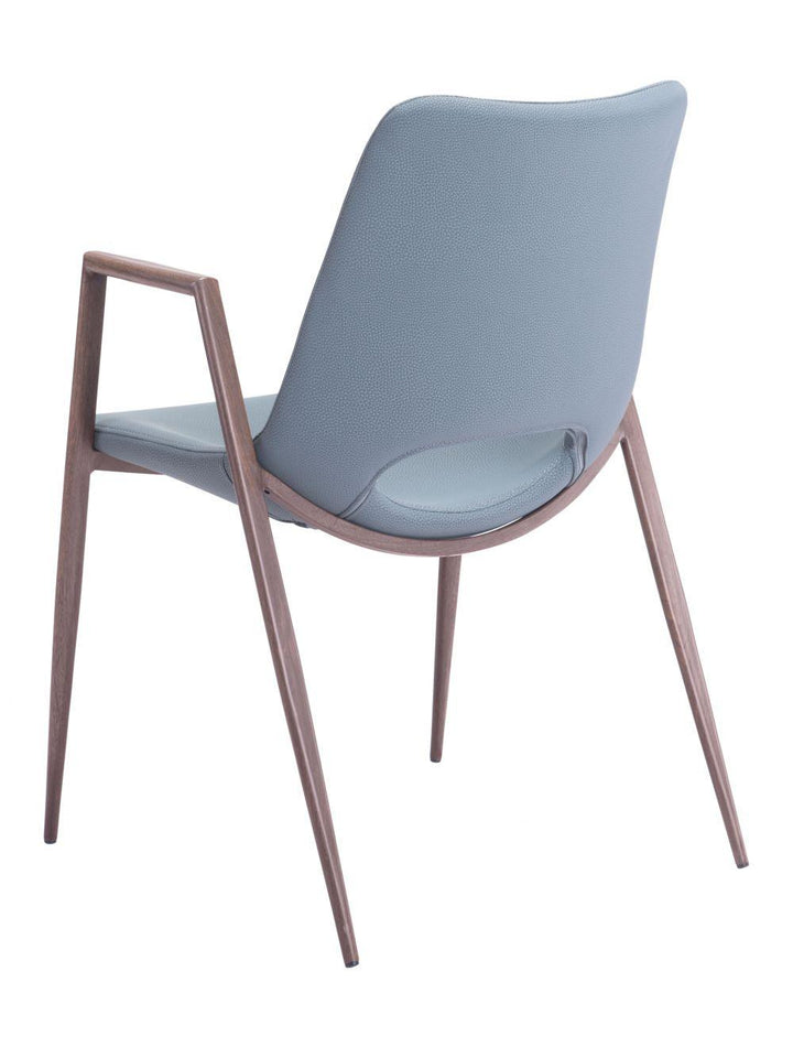 SwayLiving Desi Dining Chair (Set of 2) Gray & Walnut DINING CHAIRS