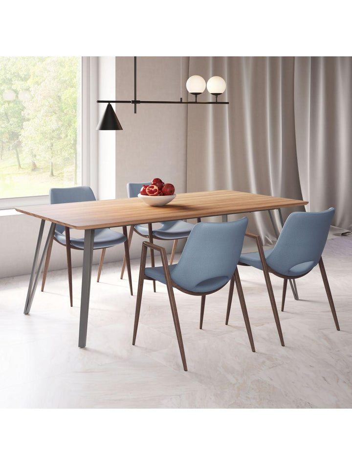 SwayLiving Desi Dining Chair (Set of 2) Gray & Walnut DINING CHAIRS