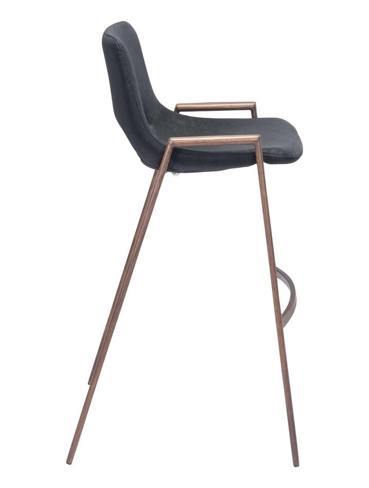 SwayLiving Desi Bar Chair (Set of 2) Black & Walnut BAR STOOLS + COUNTER STOOLS