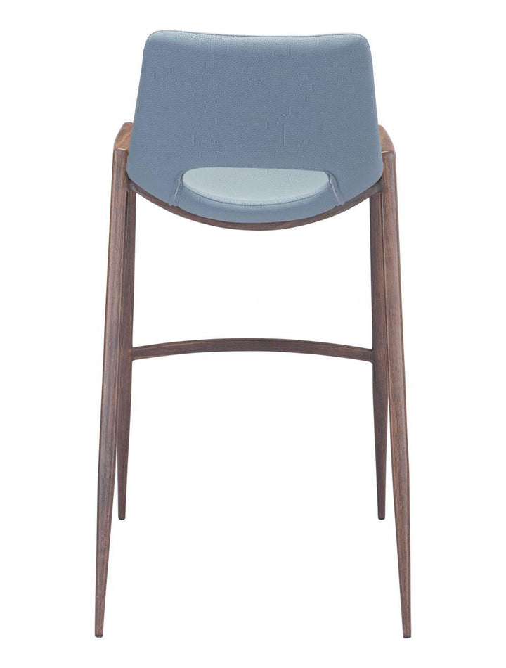 SwayLiving Desi Bar Chair (Set of 2) Gray & Walnut BAR STOOLS + COUNTER STOOLS