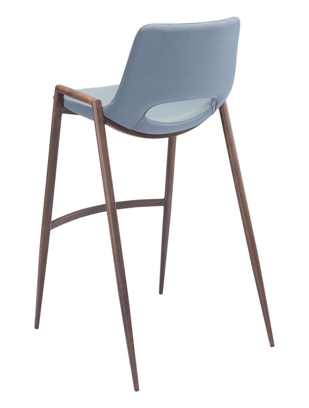 SwayLiving Desi Bar Chair (Set of 2) Gray & Walnut BAR STOOLS + COUNTER STOOLS