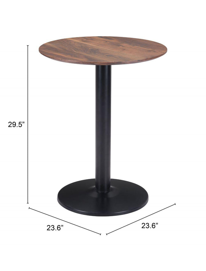 SwayLiving Alto Bistro Table Brown & Black DINING TABLES