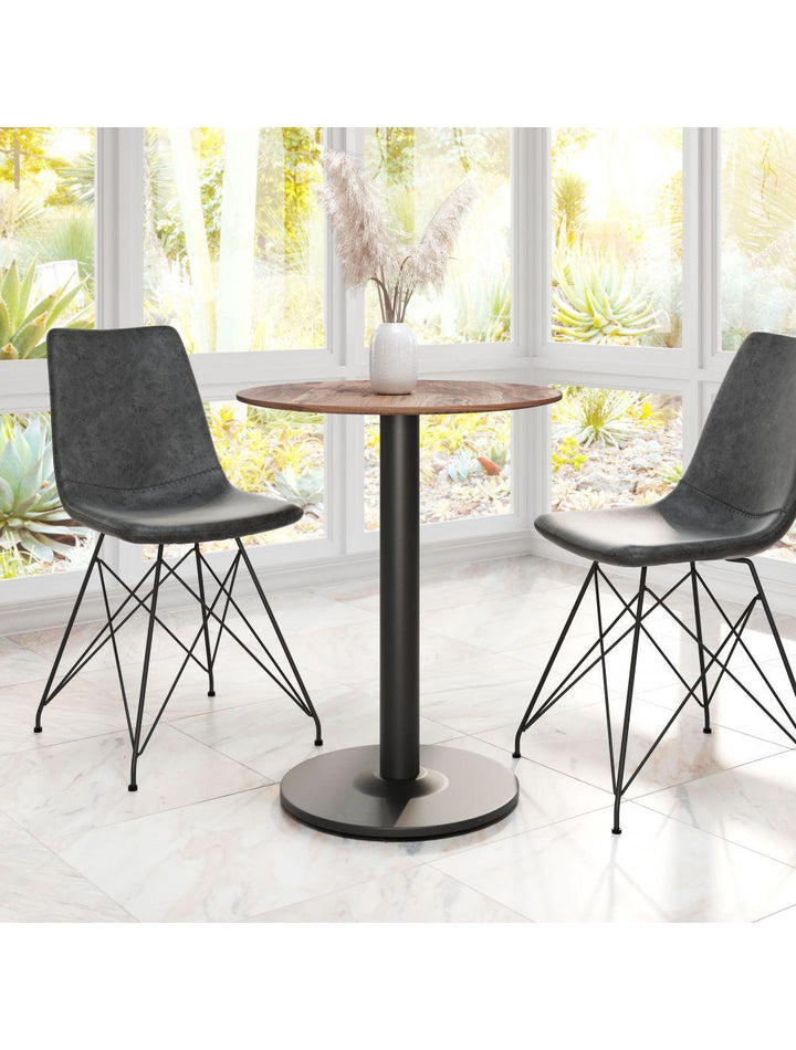 SwayLiving Alto Bistro Table Brown & Black DINING TABLES