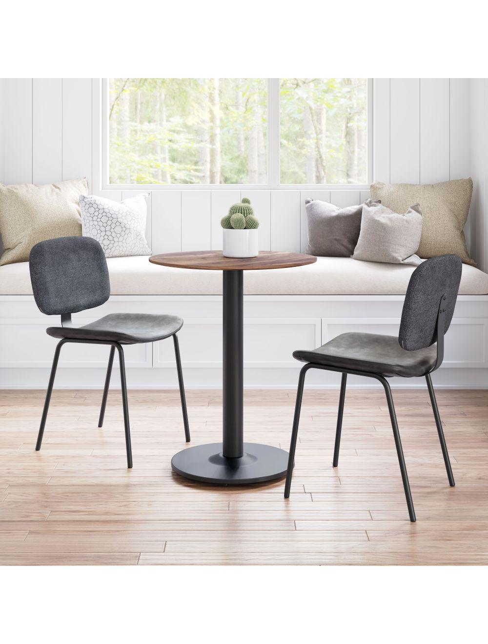 SwayLiving Alto Bistro Table Brown & Black DINING TABLES