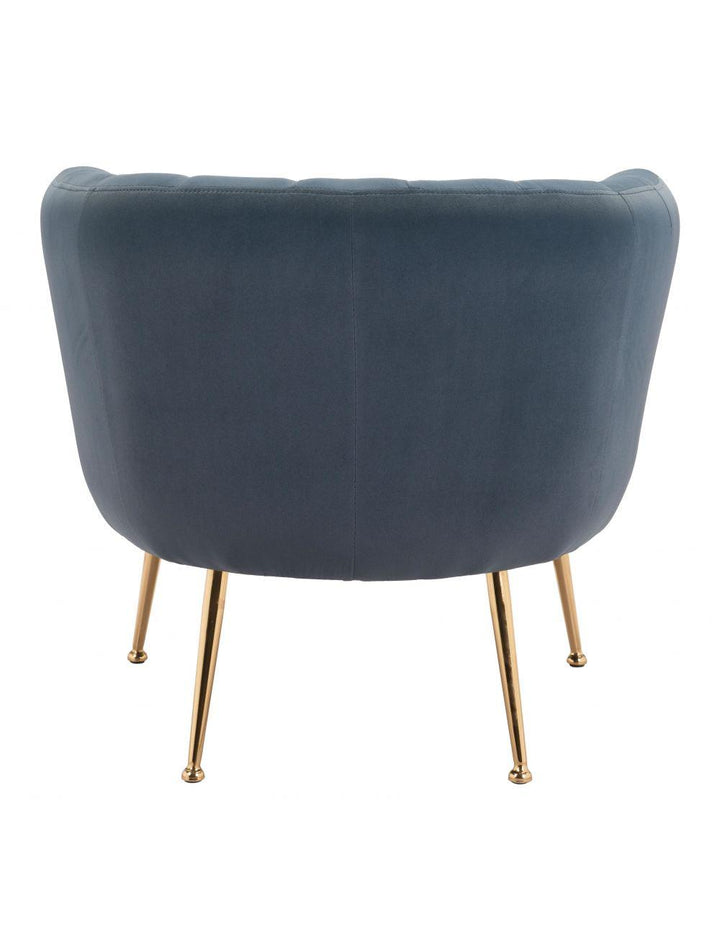 SwayLiving Deco Accent Chair Gray & Gold ACCENT + LOUNGE CHAIRS