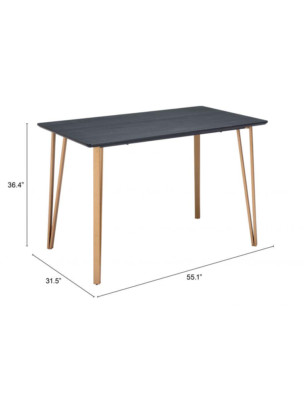 SwayLiving Deus Counter Table Black DINING TABLES
