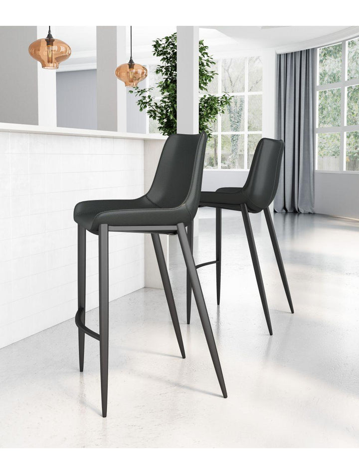 SwayLiving Magnus Bar Chair (Set of 2) Black BAR STOOLS + COUNTER STOOLS