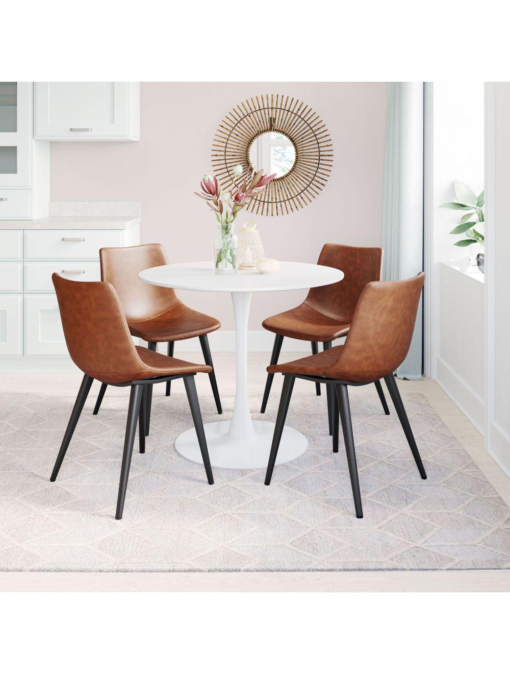 SwayLiving Daniel Dining Chair (Set of 2) Vintage Brown DINING CHAIRS
