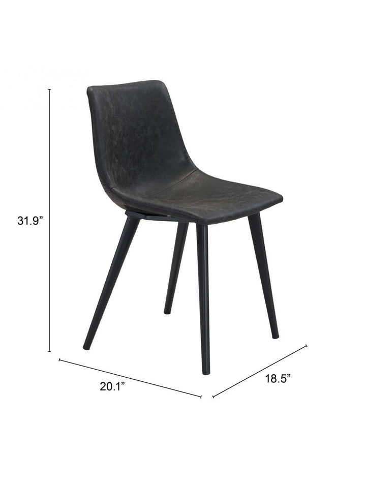 SwayLiving Daniel Dining Chair (Set of 2) Vintage Black DINING CHAIRS