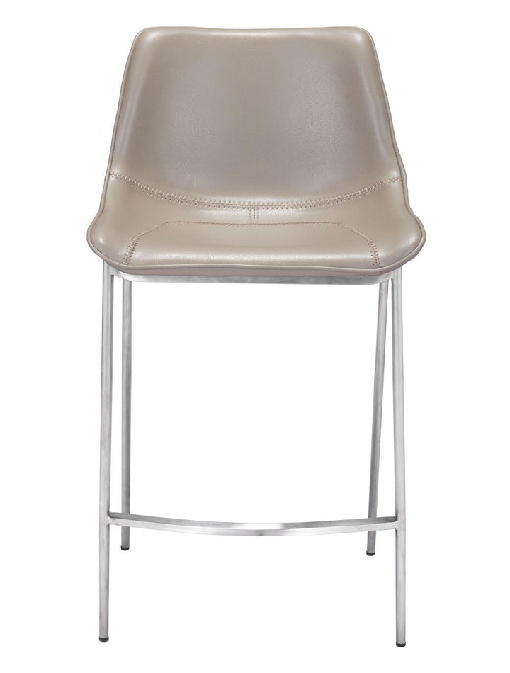 SwayLiving Magnus Counter Chair (Set of 2) Gray & Silver BAR STOOLS + COUNTER STOOLS