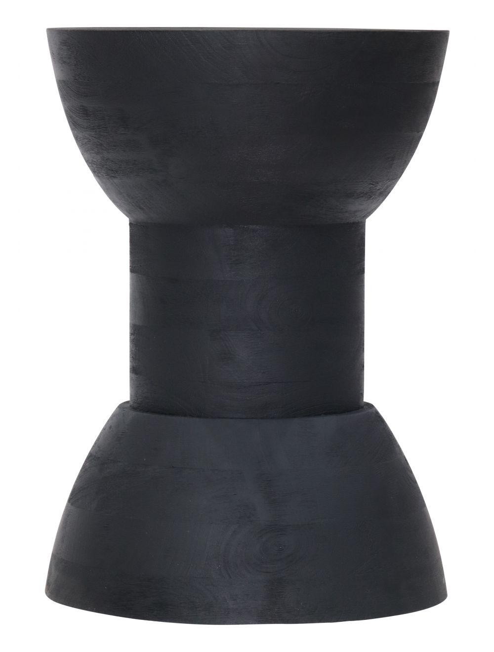SwayLiving Wisdom Table Stool Black OTTOMANS, POUFS, + STOOLS