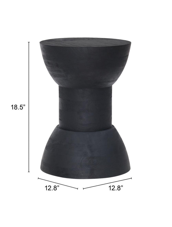 SwayLiving Wisdom Table Stool Black OTTOMANS, POUFS, + STOOLS