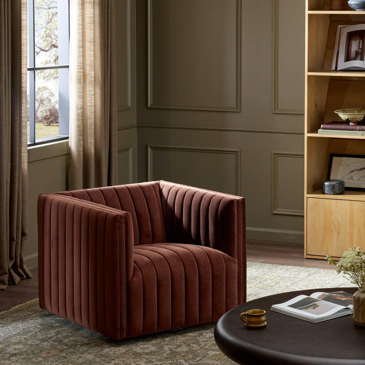 Augustine Swivel Chair - SwayLiving