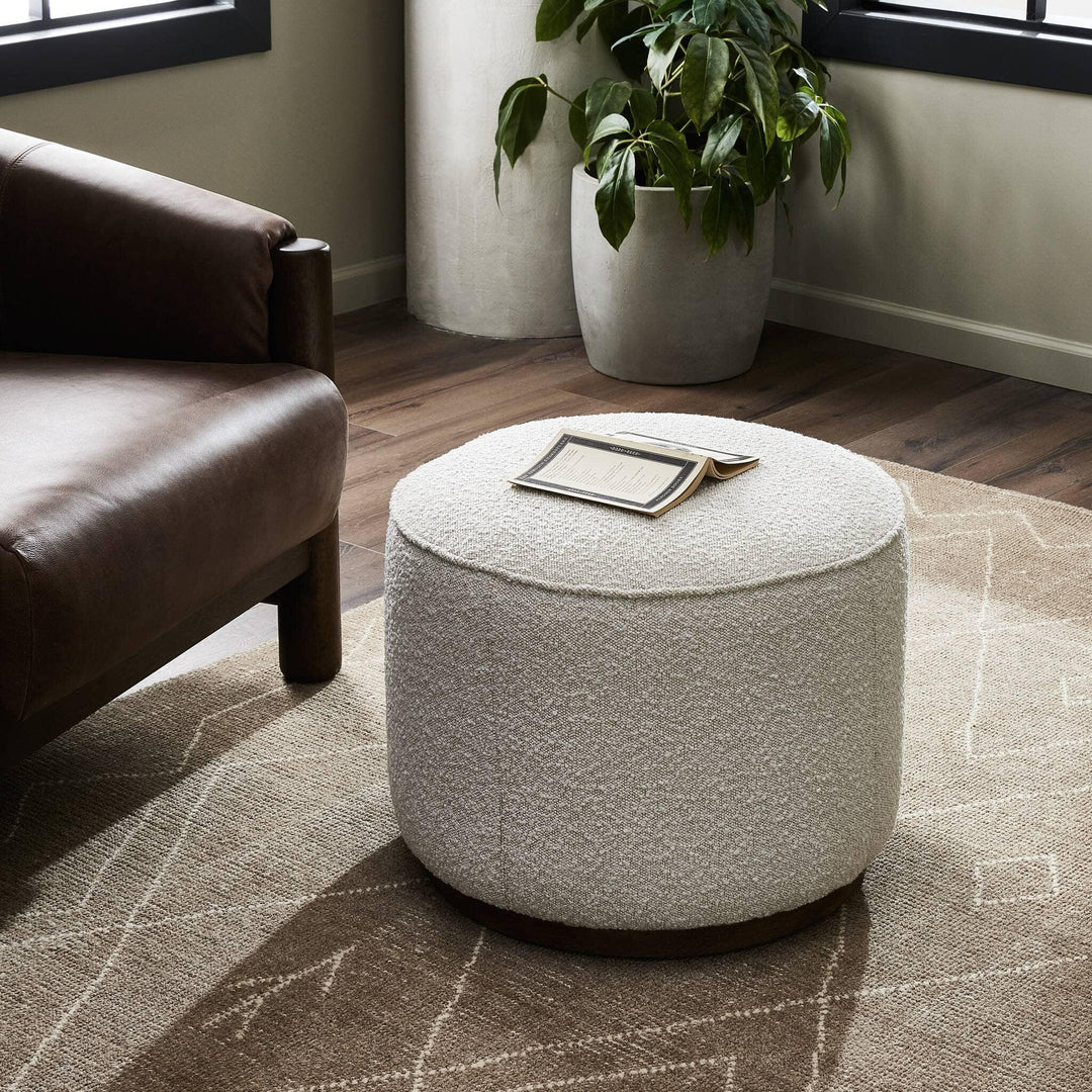 Sinclair Round Ottoman - SwayLiving