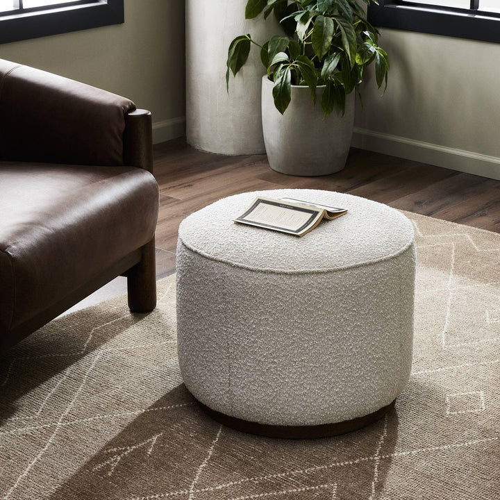 Sinclair Round Ottoman - SwayLiving